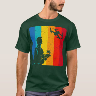 Drohnenpiloten für Vintage Retro-Drohne T-Shirt