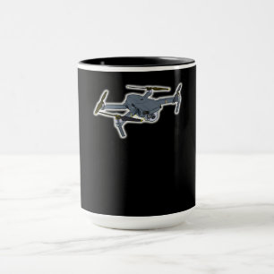 Drohnenpiloten-Quadcopter-Fliegerdrossel Tasse