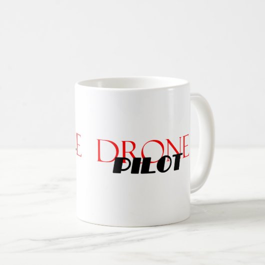 Drohnenpilotin Kaffeetasse (VorderseiteRechts)