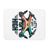 Drohnenpilotin Magnet (Horizontal)