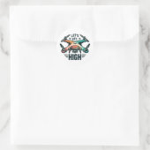 Drohnenpilotin Runder Aufkleber (Tasche)