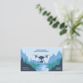 Drohnenpilotin Visitenkarte (Stehend Vorderseite)