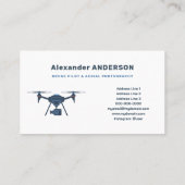 Drohnenpilotin Visitenkarte (Rückseite)