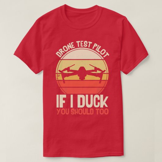 Drohnenprüfprogramm Funny Drone T-Shirt (Design vorne)