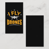 Drohneversuchsfliegen Geschenk Visitenkarte (Vorne/Hinten)