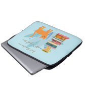 Droht mir nicht mit gutem Wetter Laptopschutzhülle (Vorne Knopf)