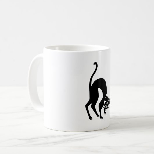 Drohungskatze Kaffeetasse (Vorderseite Links)