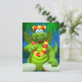 Drolly Dragons Drummer Postkarte (Stehend Vorderseite)