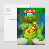 Drolly Dragons Drummer Postkarte (Vorne/Hinten)
