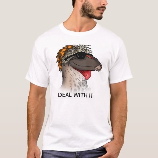 Dromaeosaur Abkommen mit ihm T-Shirt (Vorderseite)