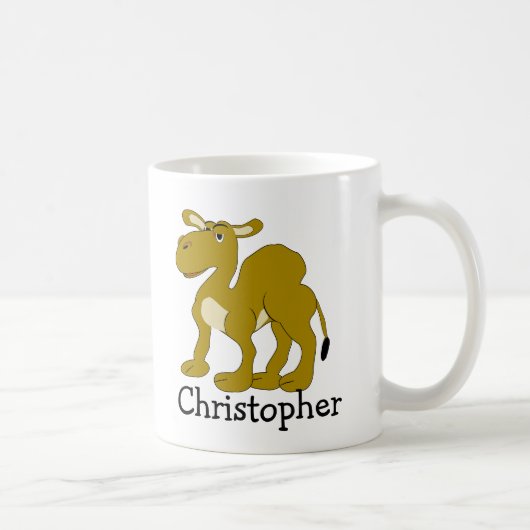 Dromedar-Kameldesign personalisiert Kaffeetasse (Rechts)