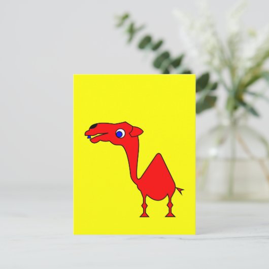 Dromedar Postkarte (Stehend Vorderseite)