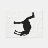 Dromedar-Silhouette Fleecedecke (Vorderseite (Horizontal))