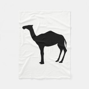 Dromedar-Silhouette Fleecedecke