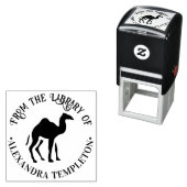 Dromedary Camel Silhouette "From the Library" Permastempel (Beispiel)