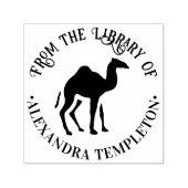Dromedary Camel Silhouette "From the Library" Permastempel (Design)