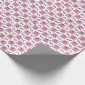 Dromedary Camels and Block Print Lotus Flower Geschenkpapier (Ecke)