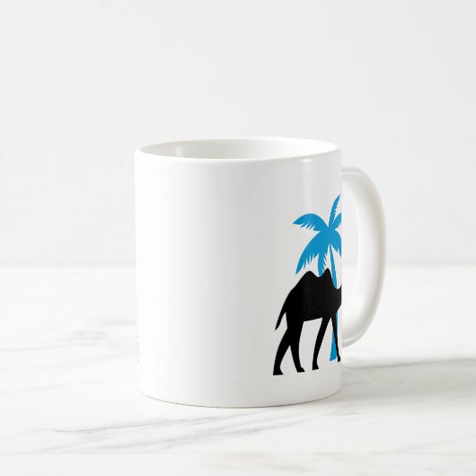 Dromedary Crossing Camel Kaffeetasse (VorderseiteRechts)