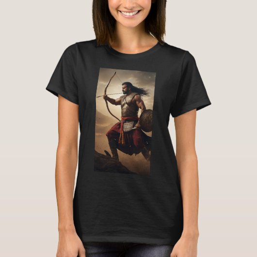 Dronacharya: Mahabharatas Guru der Krieger Mentor T-Shirt (Vorderseite)