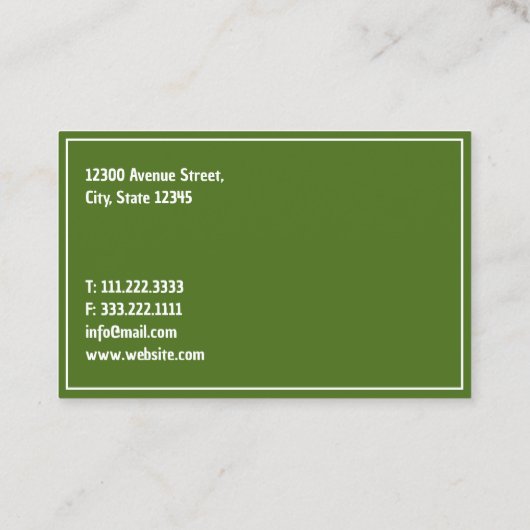 Drone Agriculture Services Visitenkarte (Rückseite)