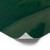 Drone-Bild. Luftbild ländlicher Raum mit Häusern Poster (Ecke)