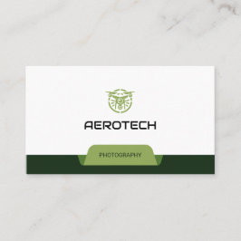 Drone Business Cards grün, modern Visitenkarte