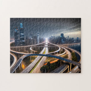 Drone City Shot 4 Foto Puzzles Internet Jigsaw