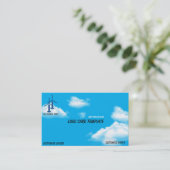 Drone Flugdiagrammwolken Visitenkarte (Stehend Vorderseite)