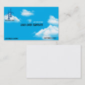 Drone Flugdiagrammwolken Visitenkarte (Vorne/Hinten)