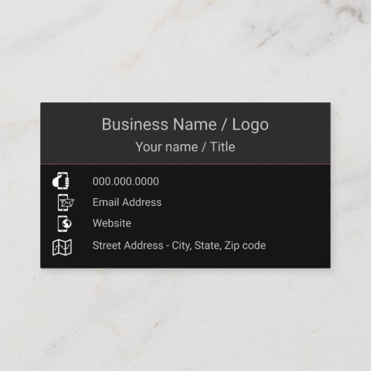 Drone-Foto Visitenkarte (Rückseite)