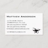 Drone-Fotograf-Visitenkarten Visitenkarte (Rückseite)