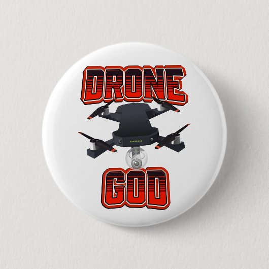 Drone-Gott-Logo Button (Vorderseite)