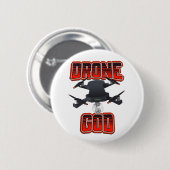 Drone-Gott-Logo Button (Vorne & Hinten)