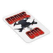 Drone-Gott-Logo Magnet (Rechte Seite)