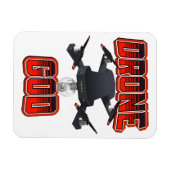 Drone-Gott-Logo Magnet (Horizontal)