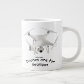 Drone Grampa Jumbo Tasse (Rechts)
