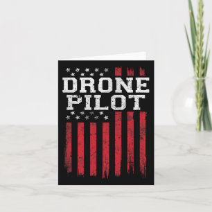 Drone Pilot American Flag USA Patriot Patriotic Us Karte
