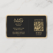 Drone Pilot Beruflich elegante Black Gold Lens Visitenkarte (Rückseite)