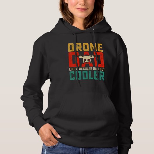 Drone Pilot Dad FPV Drone Camera Video Player Quad Hoodie (Vorderseite)