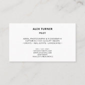 Drone-Pilot-Fotografie mit benutzerdefiniertem QR- Visitenkarte (Rückseite)