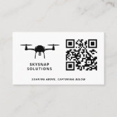 Drone-Pilot-Fotografie mit benutzerdefiniertem QR- Visitenkarte (Vorderseite)
