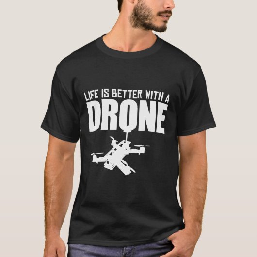 Drone Pilot Fpv Quadcopter Multirotor Rc Quad Pilo T-Shirt (Vorderseite)
