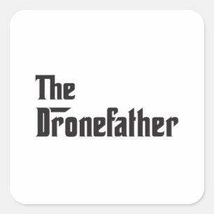 Drone Pilot Quadcopter Dronen FPV Funny Gift Idee Quadratischer Aufkleber