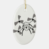 Drone Quadocopter Keramik Ornament (Rechts)
