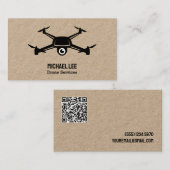Drone Services Custom QR Visitenkarte (Vorne/Hinten)