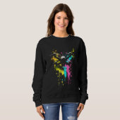 Drone Splash Quadrocopter Drone Pilot Retro Drone Sweatshirt (Vorne ganz)