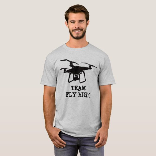 Drone Team Personalisiert Graphic T-Shirt (Vorne ganz)