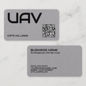 Drone UAV Custom QR Visitenkarte (Vorne/Hinten)