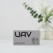 Drone UAV Custom QR Visitenkarte (Stehend Vorderseite)