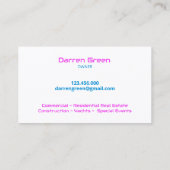 Drone UAV Visitenkarte (Rückseite)